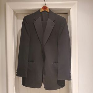 Mens After Six Black Tuxedo 40 Regular Pants 36x30 Formal Wedding Prom